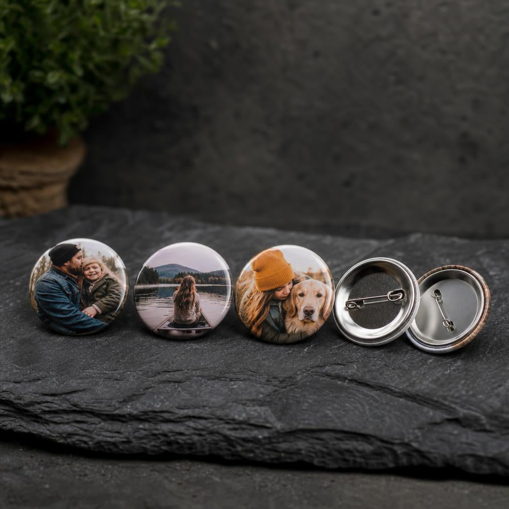 Custom Photo Button Pin - 2.25" Round
